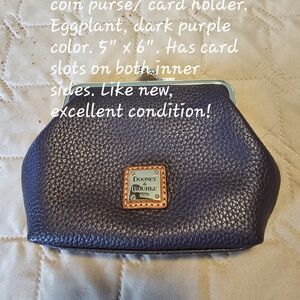 Dooney & Bourke Dark Purple Coin Purse